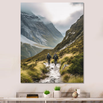 Mountain Hiking Photo I - Hiking Canvas Wall Art